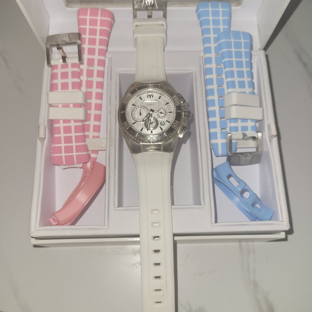 Technomarine 112024 Cruise Pink Blue White Silicon